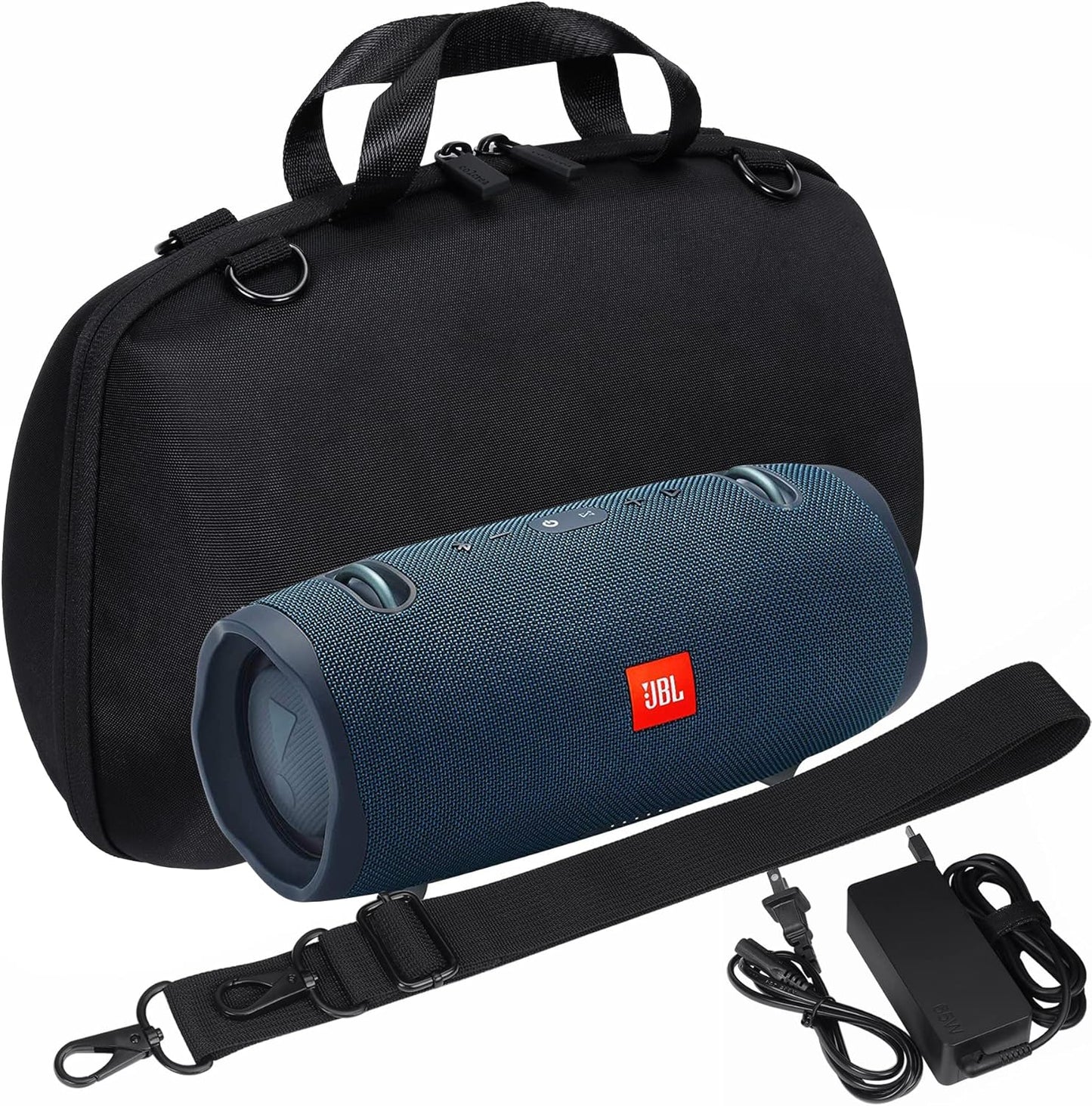 Hard Travel Case Replacement for JBL Xtreme 2 Portable Wireless Bluetooth Speaker (Xtreme 2, Black Hard Case with Inner Blue)