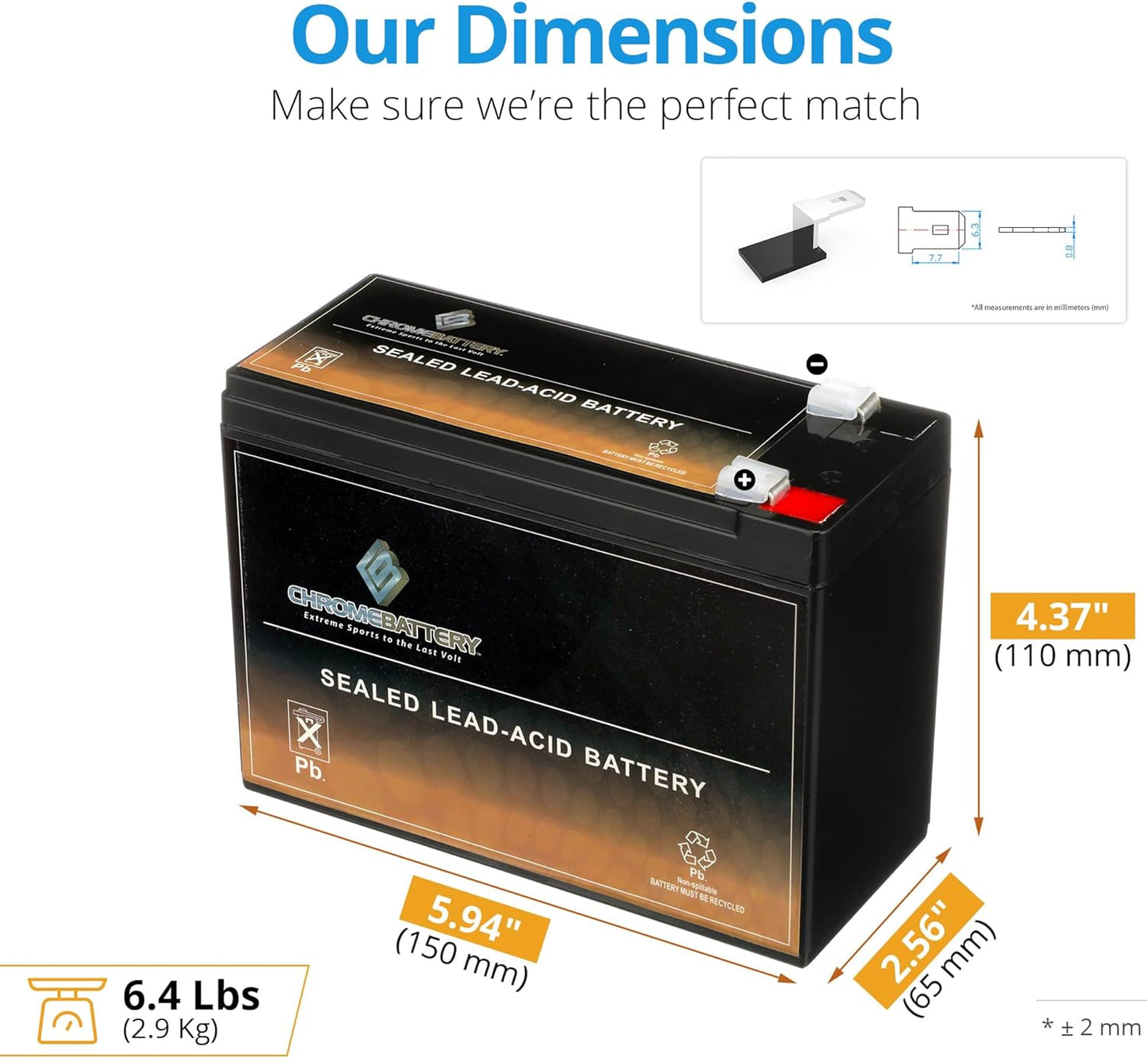 Rechargeable - 12V 10AH SLA Battery - for Electric Scooter Schwinn S180/Mongoose